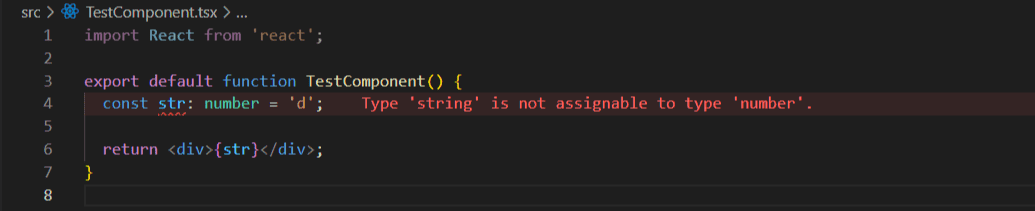 type checking error